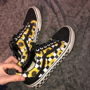 CUSTOM SUNFLOWER VANS